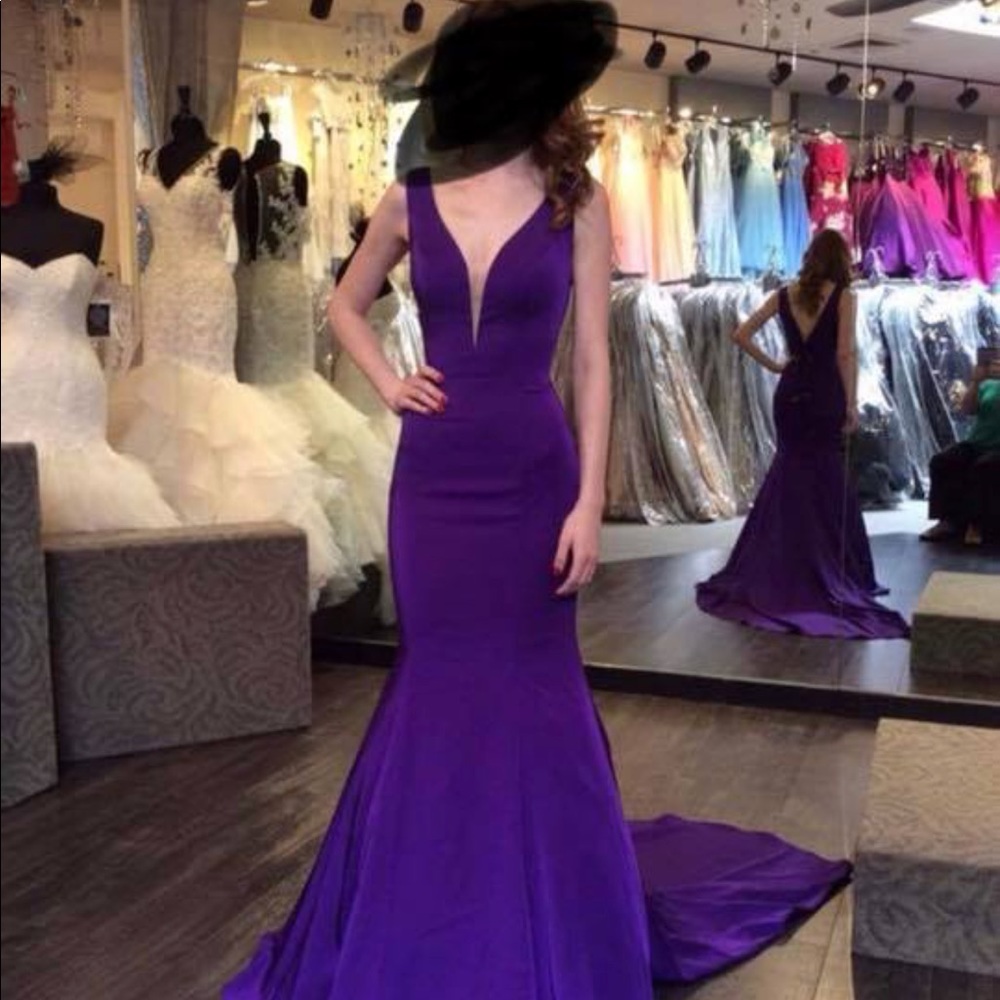 Purple gown